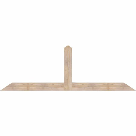 Ekena Millwork Portland Smooth Timber Gable Bracket, Douglas Fir, 96"W x 32"H x 5 1/2"D x 5 1/2"F, 8/12 Pitch GBW096X32X0606POR00SDF